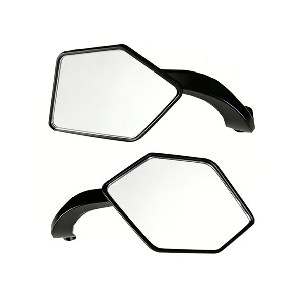 Black Motorcycle Side Mirrors with Quick Release Mechanism & Low Wind Resistance Simple Installation for Smooth Riding