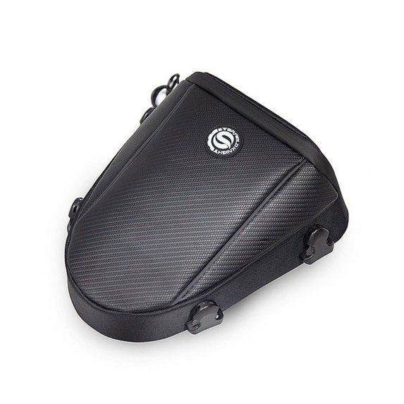 Black Motorcycle Tail Bag Back Seat Bag Shoulder Backpack Touring Bag Waterproof