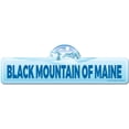 thumbnail image 1 of Black Mountain of Maine Street Sign | Indoor/Outdoor | Skiing Skier Snowboarder Décor for Ski Lodge Cabin Mountian House | SignMission personalized gift, 1 of 5