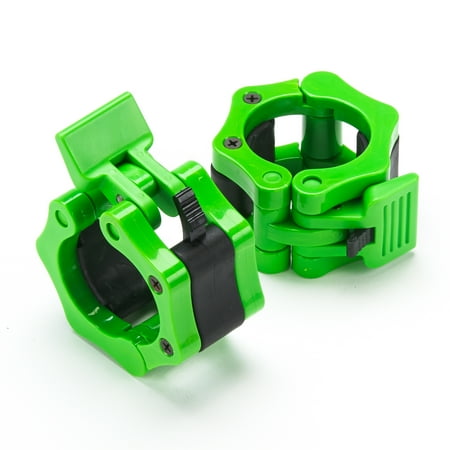 Black Mountain Products 2 in 1 Quick Release Rubber Clamp Lock Exercise Collar (2-Piece)