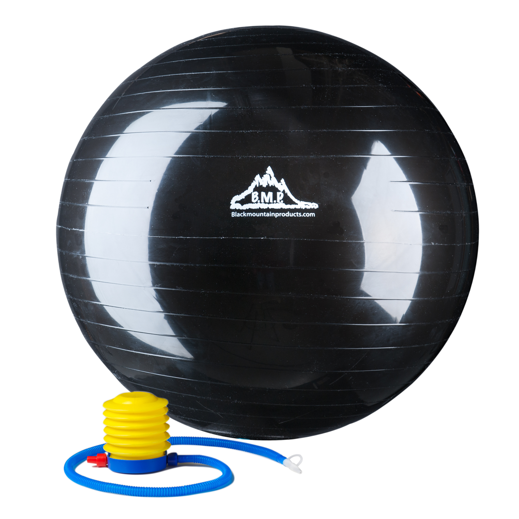 Black Mountain Products 2000 Lbs. Static Strength Exercise Stability Ball with Pump, 45 cm Black - image 1 of 7