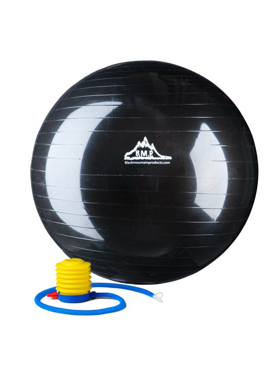 2000lbs Static Strength Exercise Stability Ball with Pump, 85cm Black