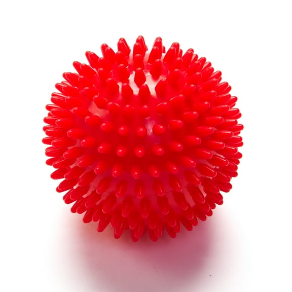 Black Mountain Products Deep Tissue Massage Ball with Spikes, Red
