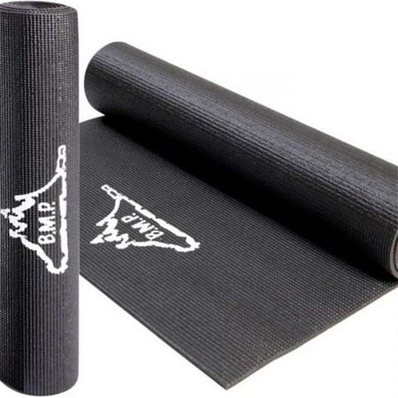 Black Mountain Products Eco Friendly Yoga Exercise Mat, Black