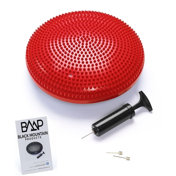 Black Mountain Products Exercise Balance Stability Disc with Hand Pump, Red