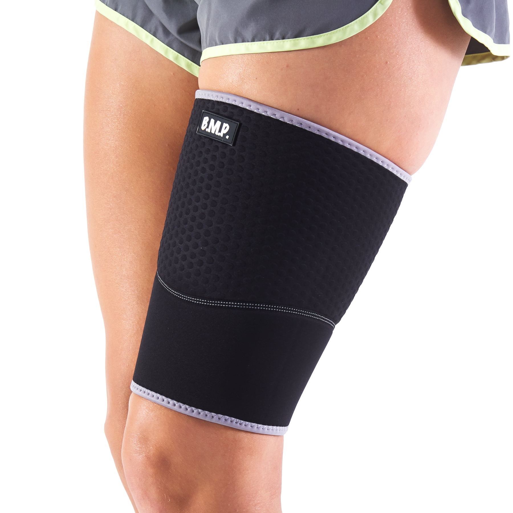Black Mountain Products Extra Thick Warming Black Thigh Brace / Thigh  Compression Sleeve - Black, Medium 