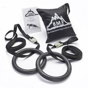 Black Mountain Products Multi-Use Exercise Gymnastics Rings, Black