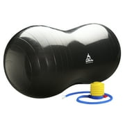 Black Mountain Products Peanut Stability Ball with Pump 1000lb Static Weight Capacity, Black