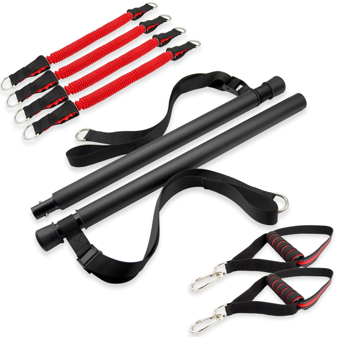 Black Mountain Products Portable Pilates Bar with Resistance