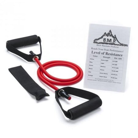 Black Mountain Products Red L - A 25-30 lbs. Single Resistance Band, Red