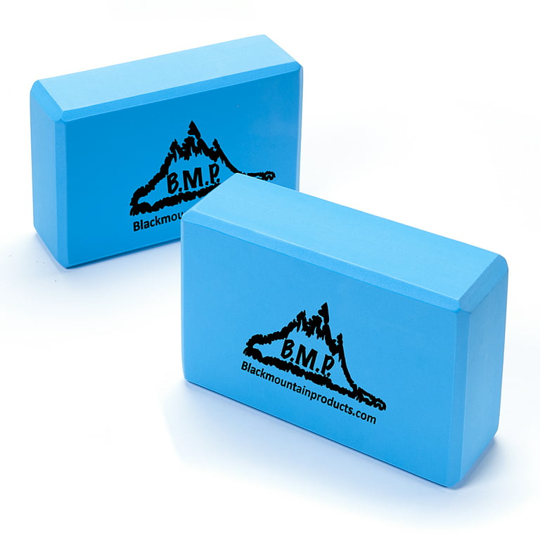 Black Mountain Products Set of Two Yoga Blocks 3 x 6x 9