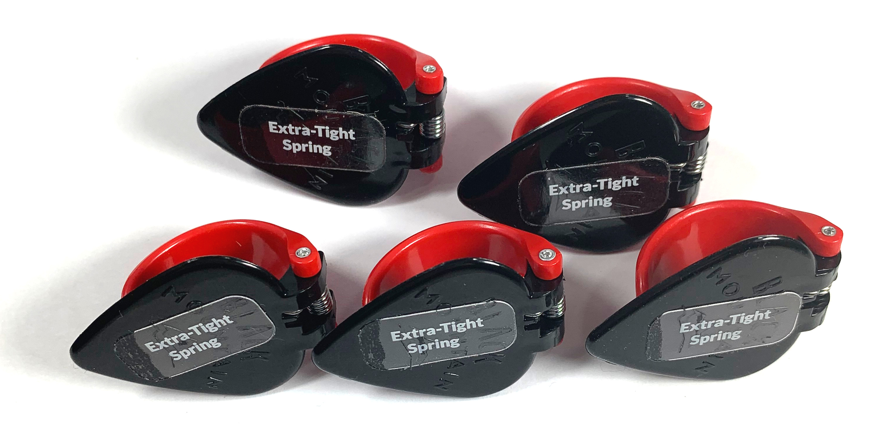 Black Mountain Thumb Pick 5-Pack Extra Tight Spring Fit - Thumb Flat Pick Combo