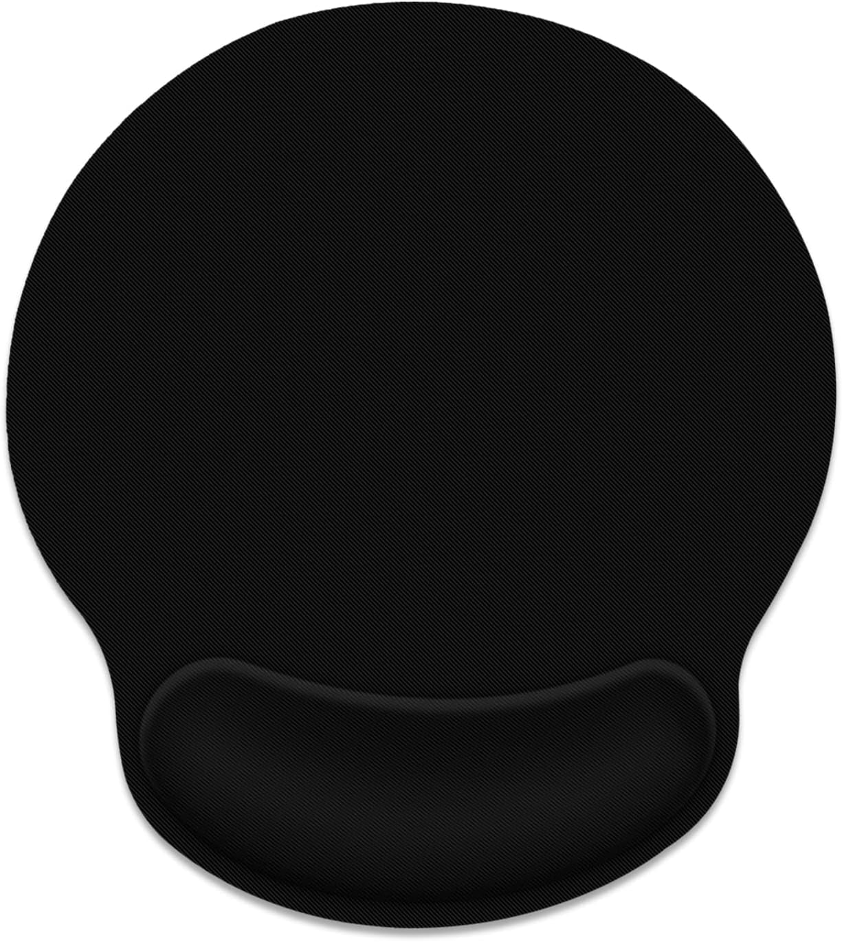 Black Mouse Pad Ergonomic Mouse Pad with Wrist Support NonSlip Rubber Base Mousepad for Home