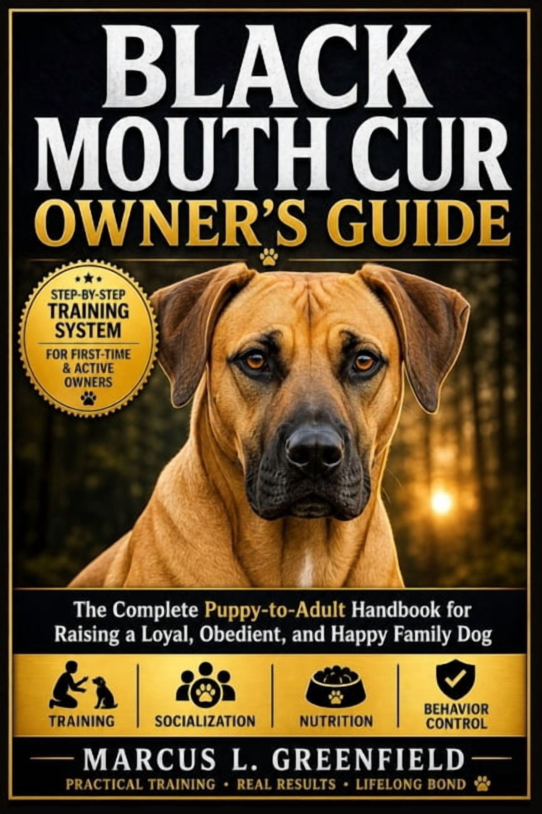 Black Mouth Cur Owner's Guide: The Complete Puppy-to-Adult Handbook for Raising a Loyal, Obedient, and Happy Family Dog, (Paperback)