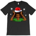 thumbnail image 1 of Black Mrs. Claus Funny For African American Holiday Graphic T-Shirt G3650, Up to 5XL, 1 of 2