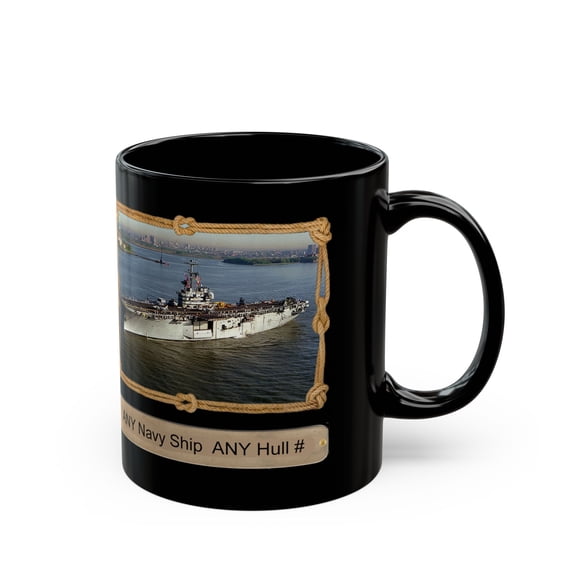 Black Mug (11oz, 15oz) ANY US Navy Ship