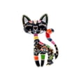 thumbnail image 1 of Black Multi Colored Cat Brooch, 1 of 3