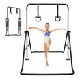 thumbnail image 1 of Black Multi-Functional Adjustable Height Children's Horizontal Gymnastic Bar With Bear Rings, 1 of 9