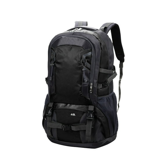 Black Multi Functional Mountaineering Bag Large Capacity Waterproof Outdoor Hiking Backpack Travel Load Reduction Backpack 40 Liters Black