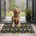 thumbnail image 1 of Black Multicolor Flower Sunflower Pattern Door Rugs,Washable Non Slip Door Mats Indoor,Decorative Door Mats,Entry Mat Indoor for Entrance,Bedroom,Kitchen,Bathroom,20"x32", 1 of 6