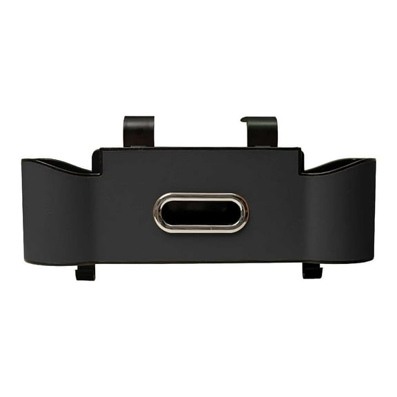 Black Multifunctional Car Seat Back Organizer With Hook And Cup Storage Box Lambskin Material For Vehicle Interior Organization 1.90 Lb 1Pc