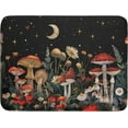 thumbnail image 1 of Black Mushroom Dish Drying Mat for Kitchen Counter Leaves Botanical Microfiber Dish Rack Mat Drainer Pad Washable Absorbent Dry Mat 18×24 Inch, 1 of 6