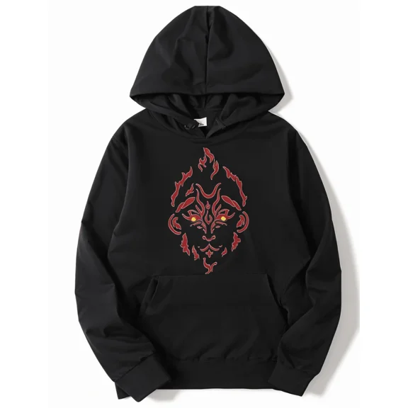 Black Myth Wukong Funny Hoodies Men Clothing Vintage Sweatshirts Hoodie Harajuku Casual Outerwears Blouse Tops Men Hoodies