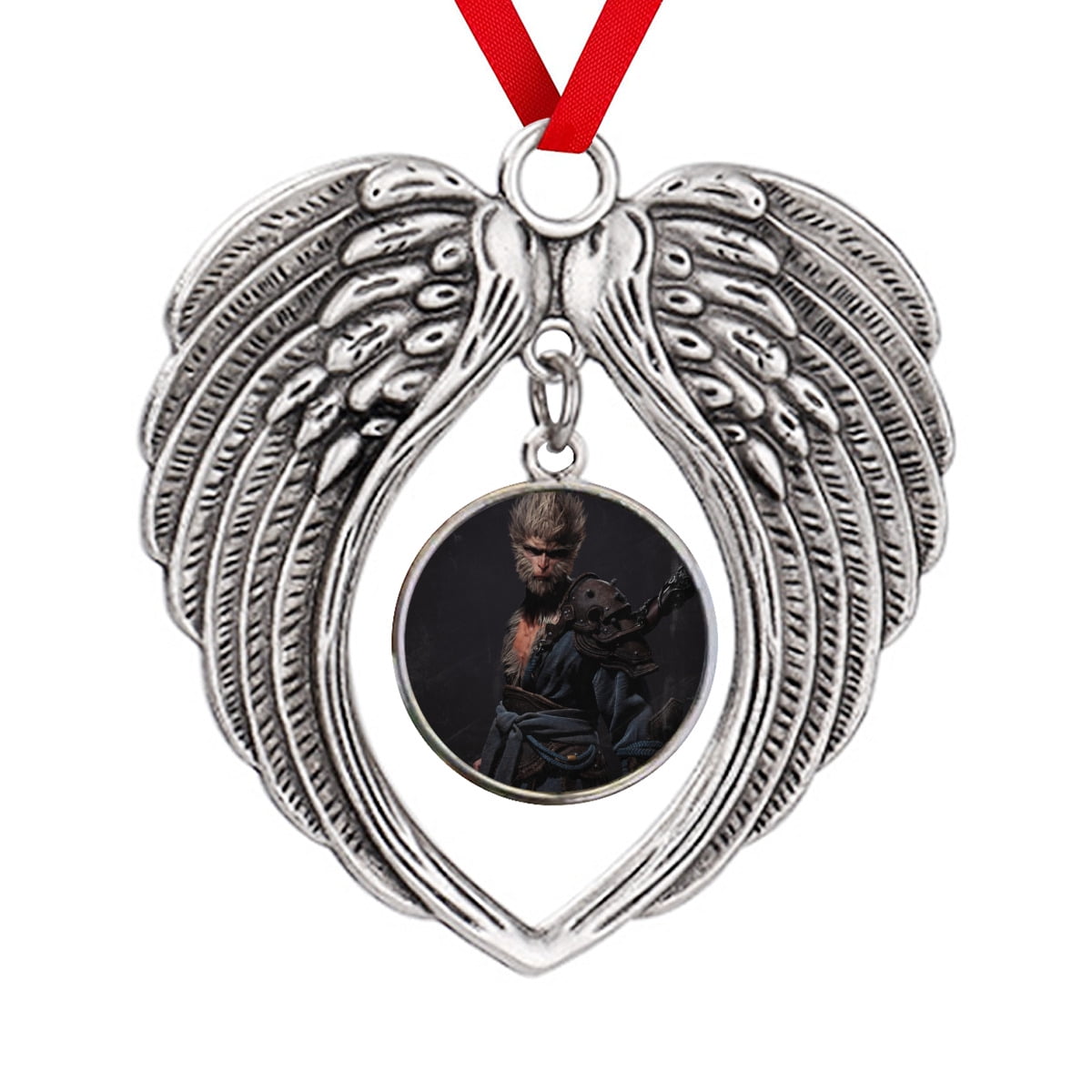 Black Myth Wukong Game Retro Christmas Ornaments Angel Wings Memorial