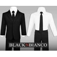 thumbnail image 1 of Black N Bianco Baby Boys' Formal Black 5 Piece Dress Suit, 1 of 4