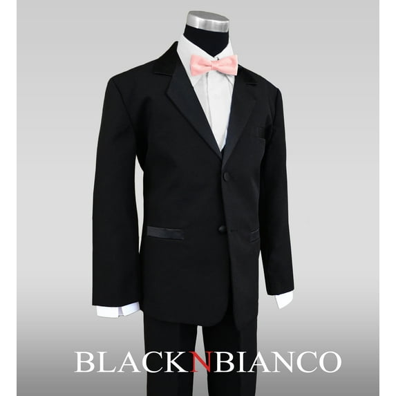 Black N Bianco Boy's Modern Tuxedo Dresswear Set