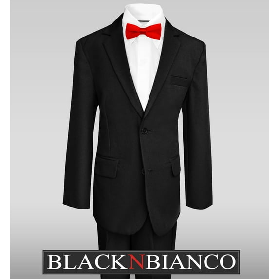 Black N Bianco Boys Suits w/ Bow Tie