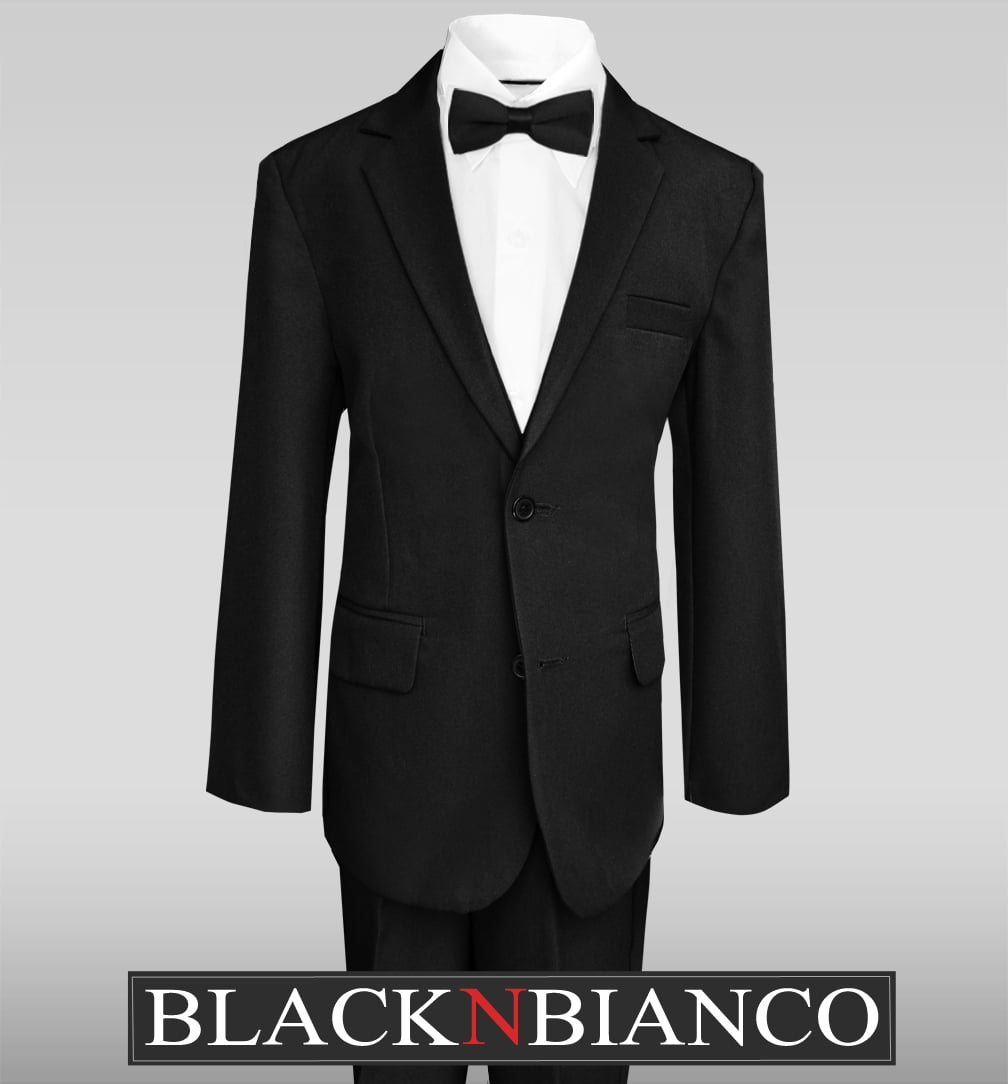 Black N Bianco Boys Suits w/ Bow Tie - Walmart.com