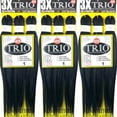 thumbnail image 1 of Black N Gold 3X Trio Pre Stretched Braiding Hair, Color Navy Blue, 1 of 3