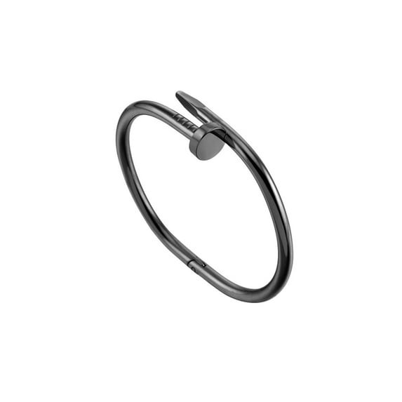 Black Nail Cuff Bracelet