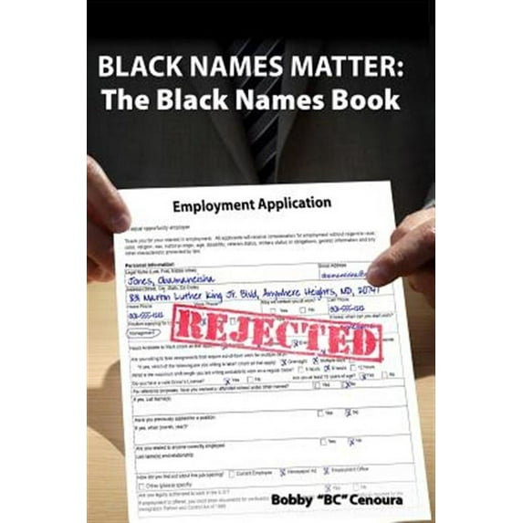 Black Names Matter: The Black Names Book (Paperback)