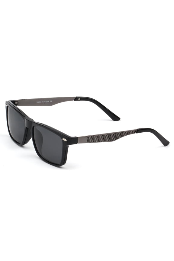 Black Narrow Frame Sunglasses - Dark Lens UV Protection Classic Daily & Office Eyewear