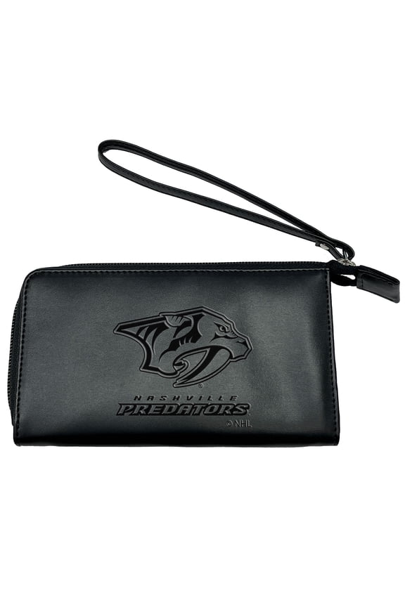 Black Nashville Predators Cell Phone Wristlet Wallet