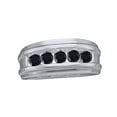 thumbnail image 1 of AFFY Black Natural Diamond Invisible Five-Stone Band Ring In 10k White Gold (1 Cttw), 1 of 1