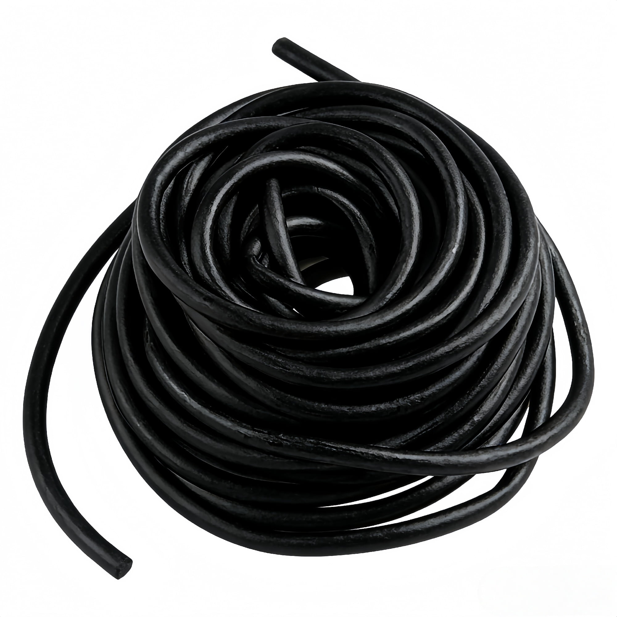 Black Natural Latex Rubber Tubing,Bexikou 1/4" (6mm) ID x 3/8" (9mm) OD Highly Elastic Band Tubes,16.4ft Length Latex Hose Tube for Home/Laboratory/Sporting