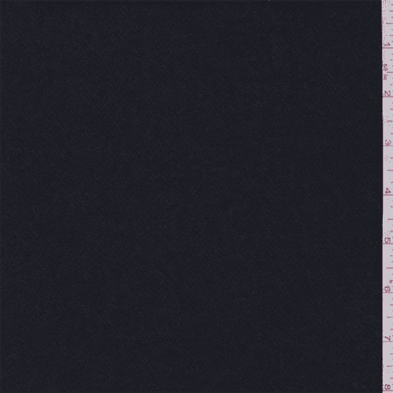 Black/Navy Mini Chevron Wool Jacketing, Fabric By the Yard