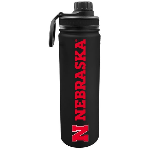 Black Nebraska Huskers 24oz. Stainless Sport Bottle