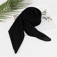 thumbnail image 1 of Black Neckerchief Solid Color Chiffon Square Scarf Versatile Scarf Plain Square Scarf, 1 of 3