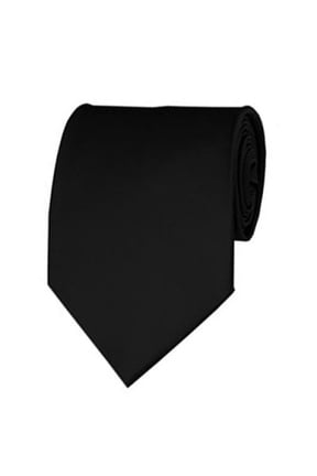 Black Necktie 3.5 Inch Manzini Necktie Mens Tie by