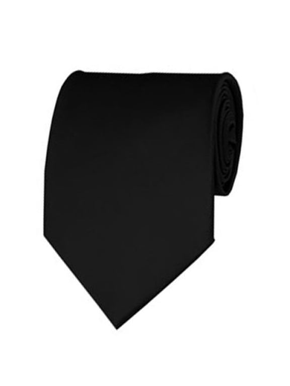 Black Necktie 3.5 Inch Manzini Necktie Mens Tie by