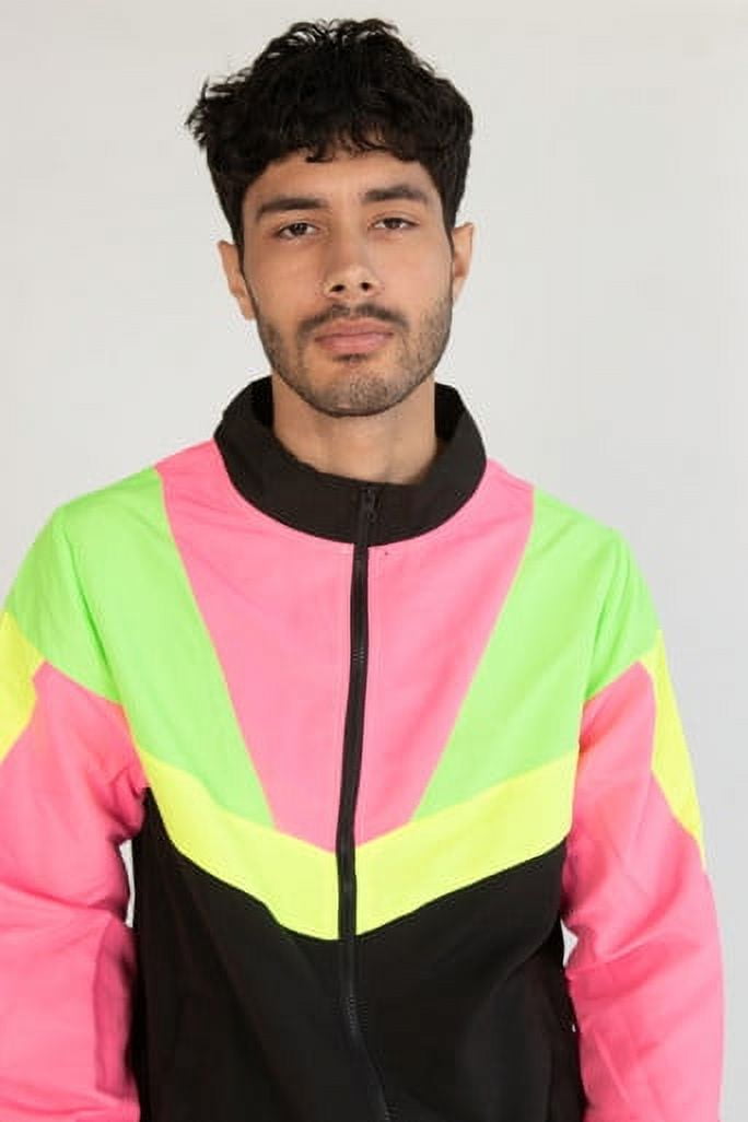 Neon color windbreaker discount