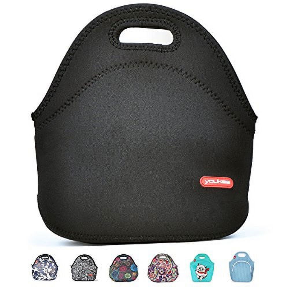 https://i5.walmartimages.com/seo/Black-Neoprene-Lunch-Tote-Yookeehome-Thick-Reusable-Insulated-Thermal-Lunch-Bag-Small-Waterproof-Lunch-Box-Carry-Case-Handbags-Tote-with-Zipper_7508e83d-e67b-40dc-a453-42e0e2f849fb.233fbd70928df0d26b795d80e646bcf9.jpeg