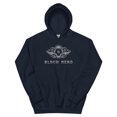 thumbnail image 1 of Black Nerd Unisex Hoodie  (Navy, 4XL), 1 of 2