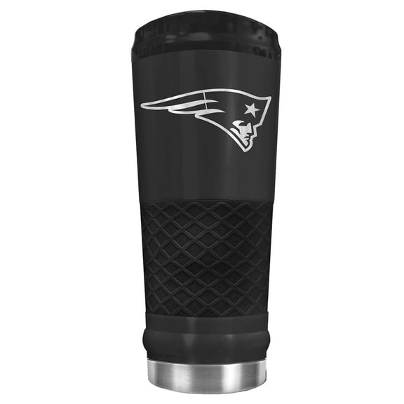 Black New England Patriots 24oz Stealth Matte Tumbler