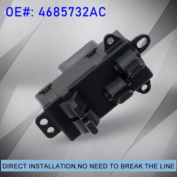 Black New Left Window Switch For 2004-2007 Dodge Grand Caravan Chrysler 3.3L