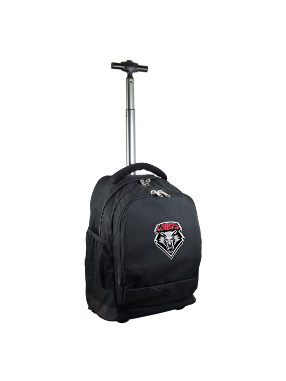 Black New Mexico Lobos 19'' Premium Wheeled Backpack